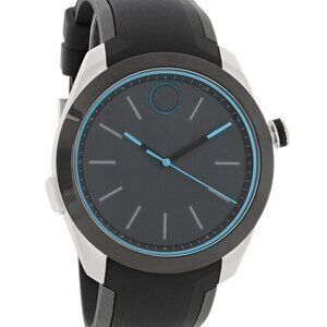 Movado Bold Motion Men's 44mm Watch, Black Face with Blue Accents, #3660001